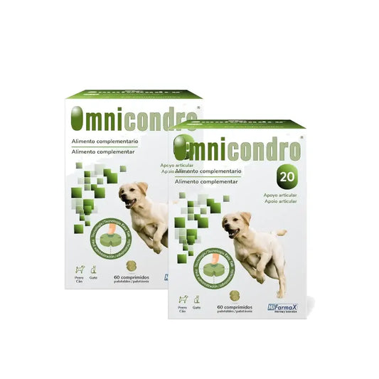 Omnicondro 20 - nivelten suojaava valmiste koirille, 2 x 60 tablettia