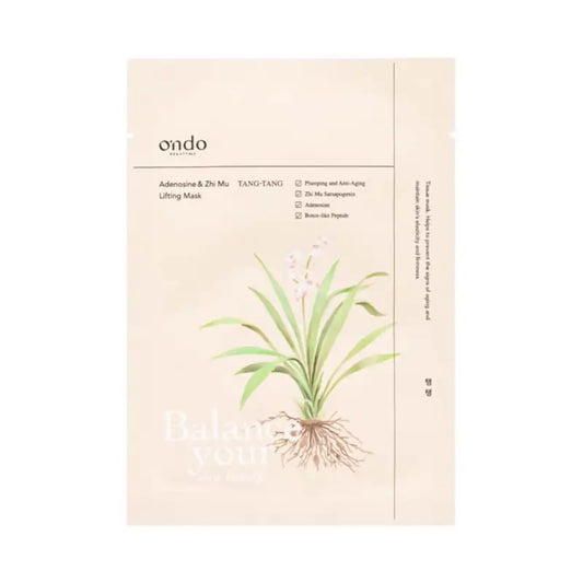 Ondo Beauty 36.5 Adenosiini & Zhi Mu -kohottava Tang-Tang-kasvonaamio, 25 g