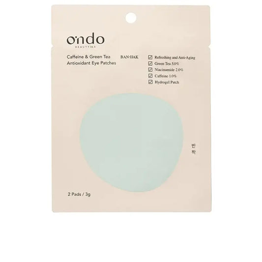 Ondo Beauty 36,5 kofeiini- ja vihreän teen antioksidanttiset silmälaastarit, 2 kpl
