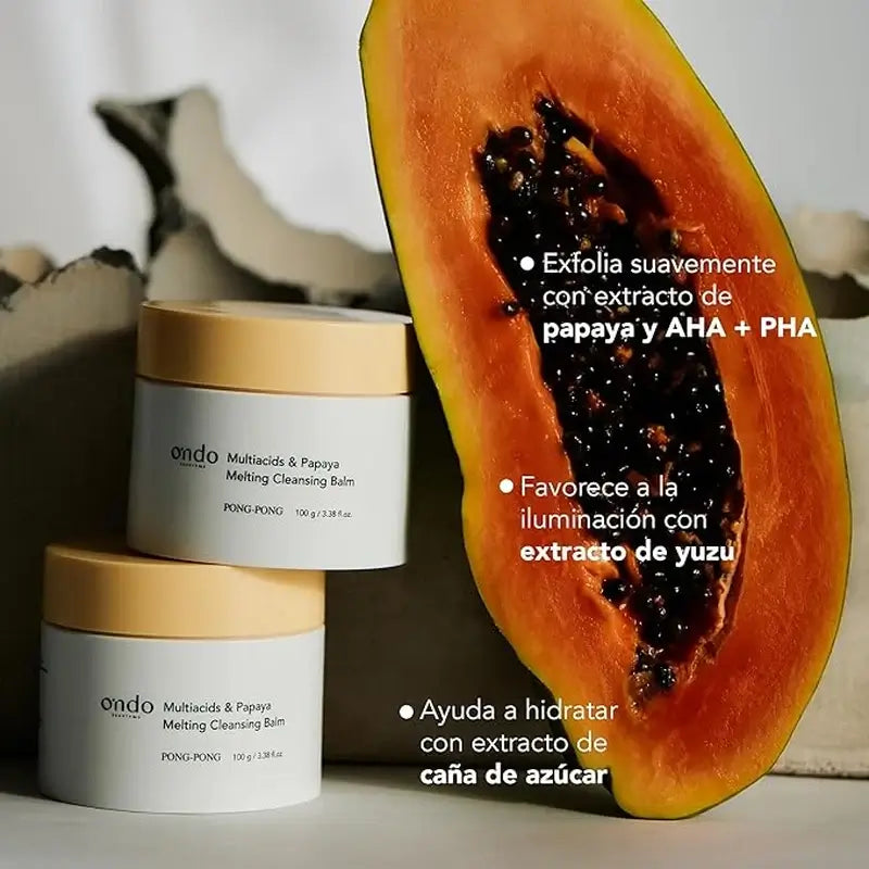 Ondo Beauty 36.5 Multiacids & Papaya -puhdistusbalsami, 100 g