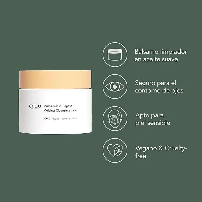 Ondo Beauty 36.5 Multiacids & Papaya -puhdistusbalsami, 100 g