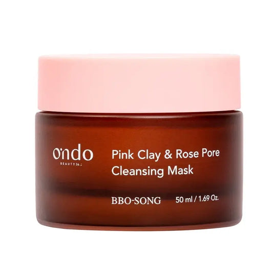 Ondo Beauty 36.5 Pink Clay & Rose Pore -puhdistava kasvonaamio Bbo-Song, 50 ml