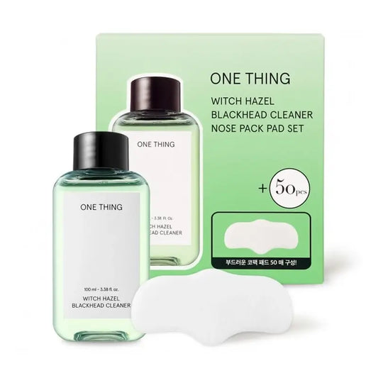 One Thing -hamamelis-mustapäiden puhdistustyynyjen sarja, 100 ml