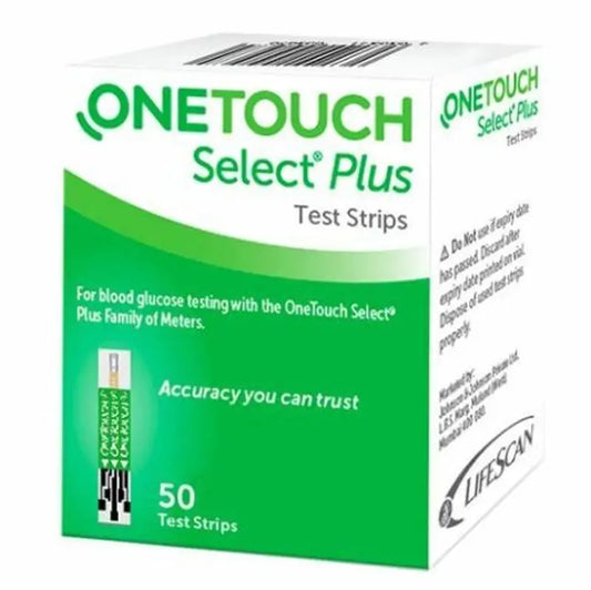ONETOUCH Select plus 1 blood glucose test strips 50 units