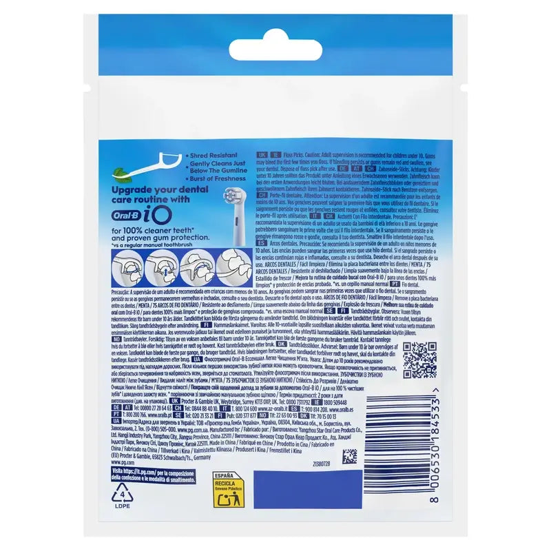 Oral-B Easy Clean -hammaskaaret, minttu, 75 kpl