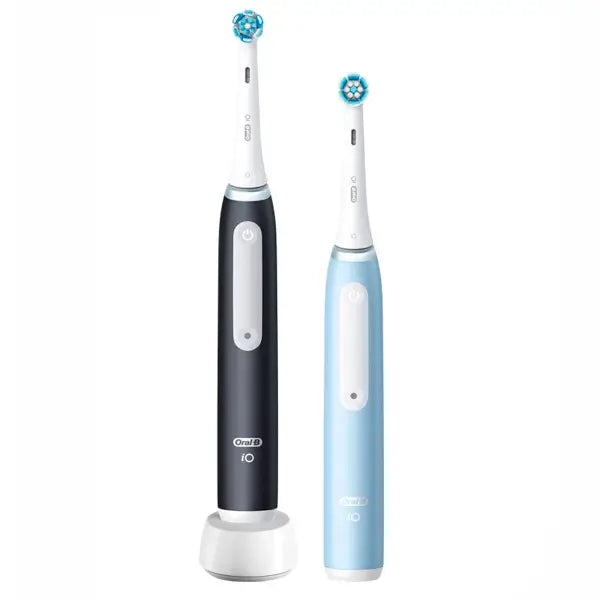 Oral-B Braun iO3s Duplo -sähköhammasharja, musta ja sininen
