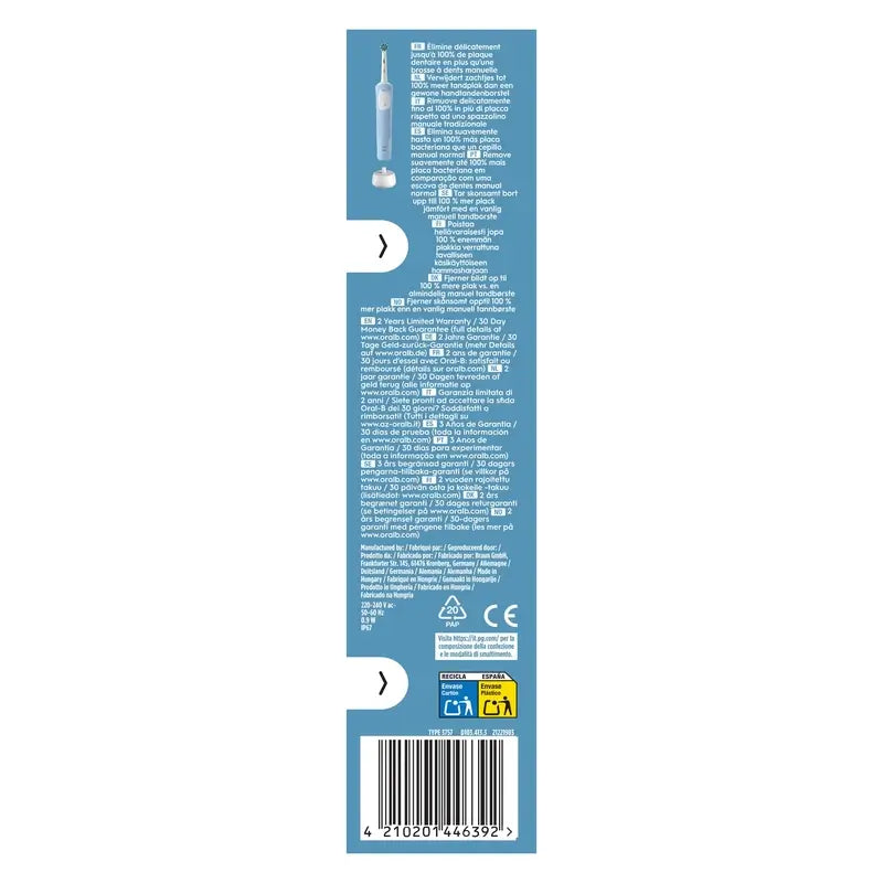 Oral-B Braun Vitality Pro -akkukäyttöinen hammasharja, sininen