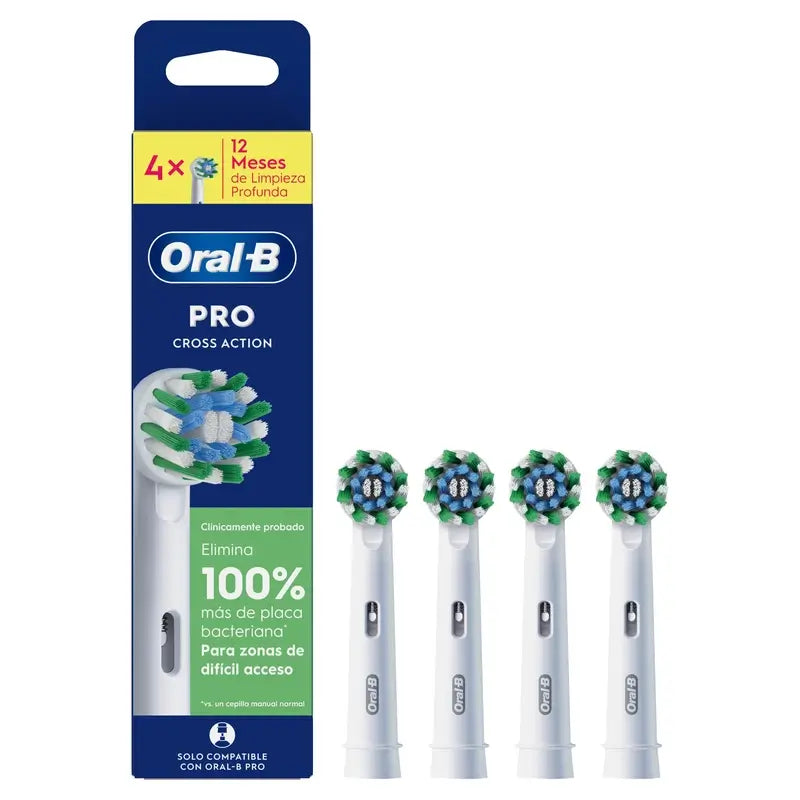 Oral-B Braun Cross Action -vaihtopäät, 4 kpl