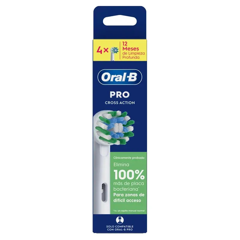 Oral-B Braun Cross Action -vaihtopäät, 4 kpl