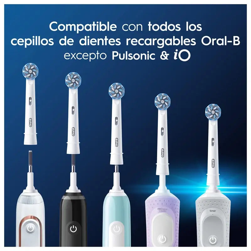 Oral-B Braun Sensitive Clean -vaihtopäät, pakkaus, 6+2 kpl