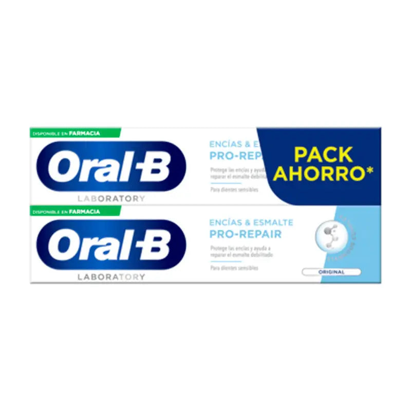 Oral-B Laboratory Ikenet & Hammaskiille Pro-Repair Original -hammastahna 2 x 100 ml