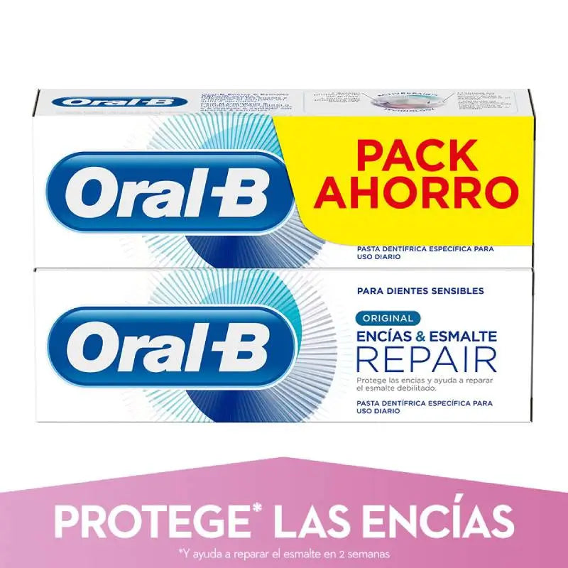 Oral-B Laboratory Ikenet & Hammaskiille Pro-Repair Original -hammastahna 2 x 100 ml