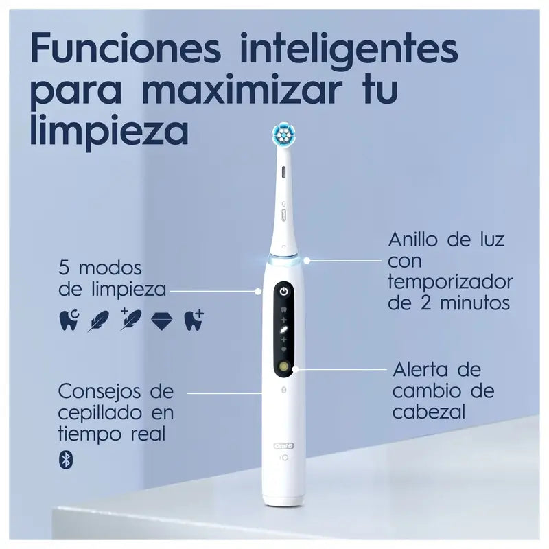 Oral-B Io 5 -sähköhammasharja, valkoinen, 2 harjaspäätä