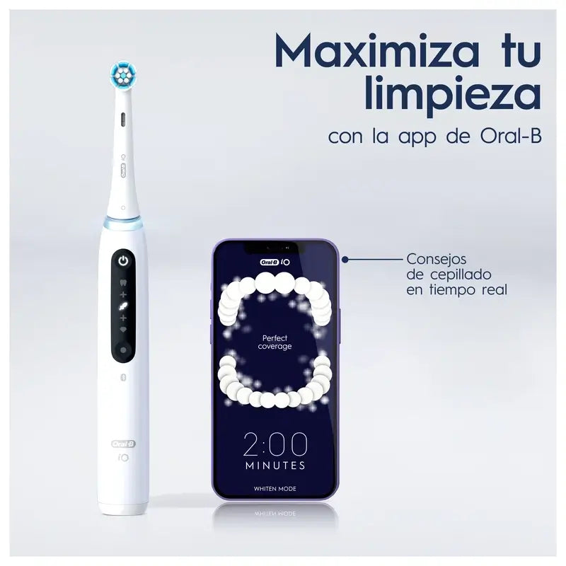 Oral-B Io 5 -sähköhammasharja, valkoinen, 2 harjaspäätä