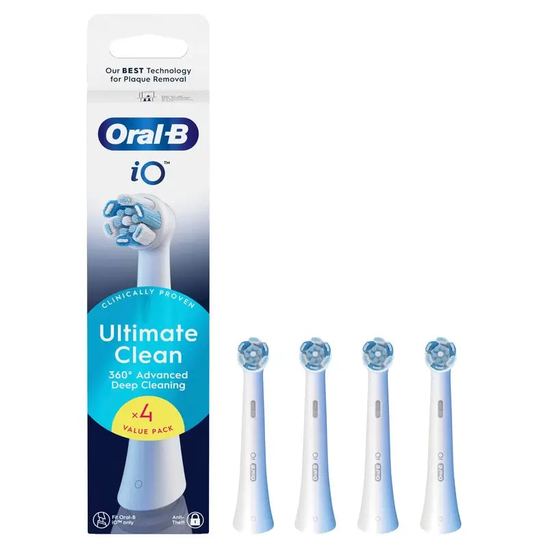 Oral-B iO Ultimate Clean -vaihtopäät, 4 kpl:n pakkaus