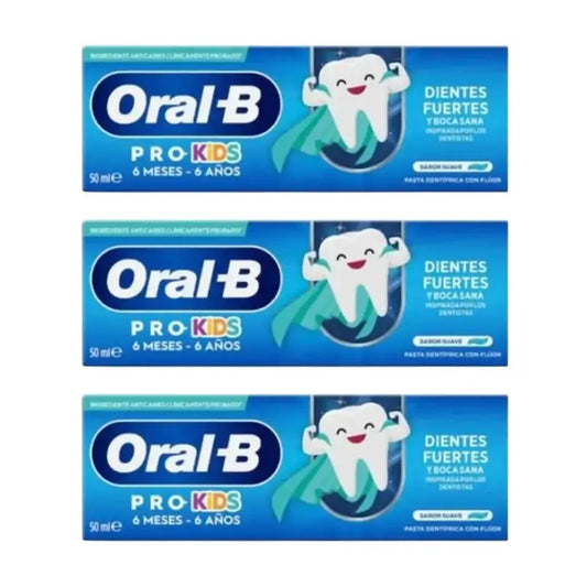 Oral-B Kids -hammastahna 3 x 50 ml, yli 6 kuukauden ikäisille 