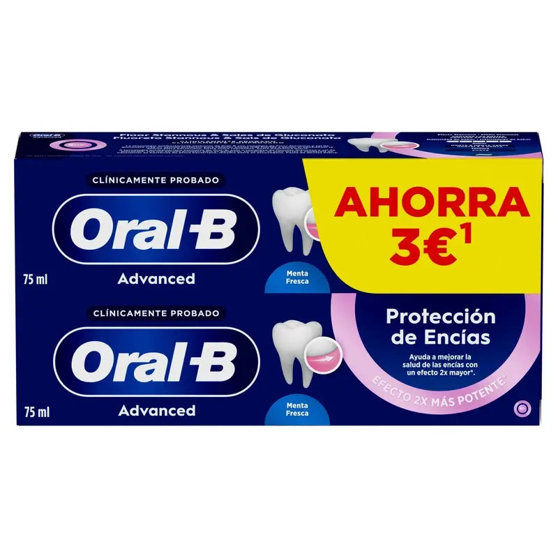 Oral-B Advanced Ikenien suojaus, kaksoispakkaus, 2 x 75 ml