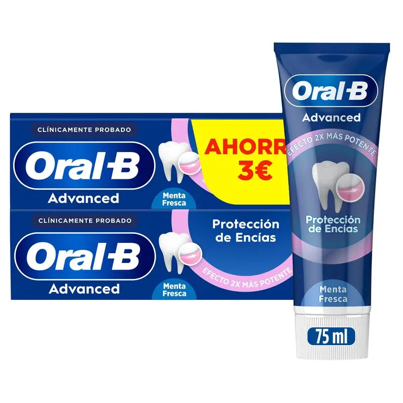 Oral-B Advanced Ikenien suojaus, kaksoispakkaus, 2 x 75 ml