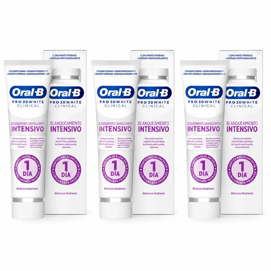 Oral-B 3Dw Radiant Whitening -hammastahna, 75 ml, 3 kpl:n pakkaus