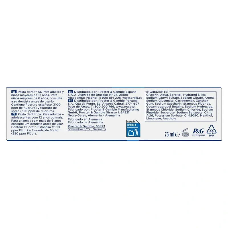 Oral-B Advanced vahvistaa hammaskiillettä, 75 ml
