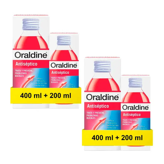 Oraldine Antiseptic Pack 2 x 400Ml + 200Ml