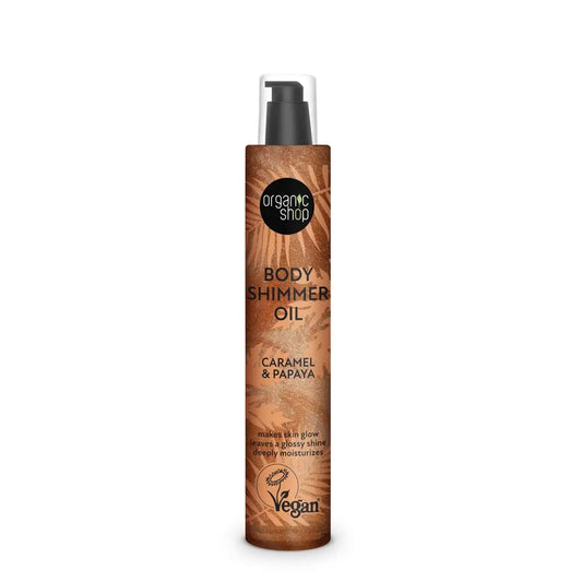 Organic Shop Body Shimmer -öljy, karamelli ja papaija, 100 ml

 