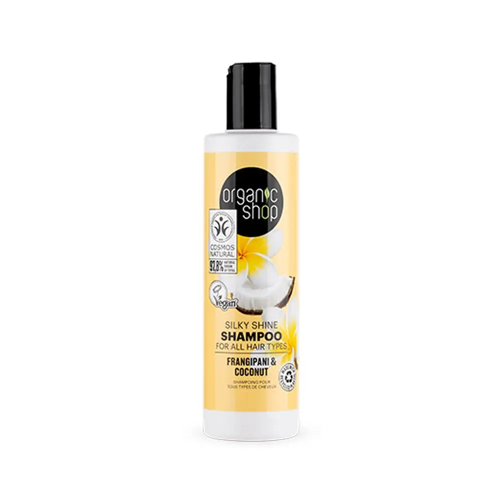 Organic Shop Shampoo For All Hair Types Franchipan & Coconut, 280 Ml