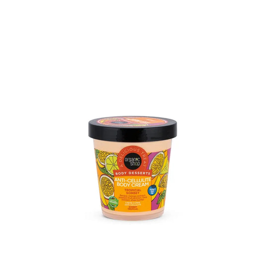 Organic Shopin selluliittia torjuva vartalovoide, Tropical Sorbet, 450 ml 