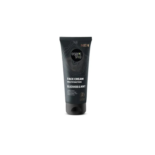 Organic Shopin monitoiminen kasvovoide, tammenkuori ja minttu, 75 ml 