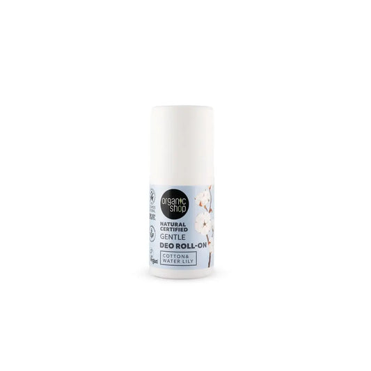 Organic Shop - roll-on-deodorantti, puuvilla ja vesililja, 50 ml 