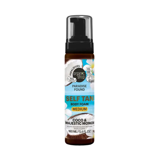 Organic Shop - itseruskettava vaahto, keskisävy, 160 ml