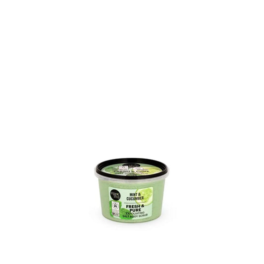 Organic Shopin Fresh & Pure -sarjan minttu- ja kurkkupohjainen suolakylpytuote, 250 ml 