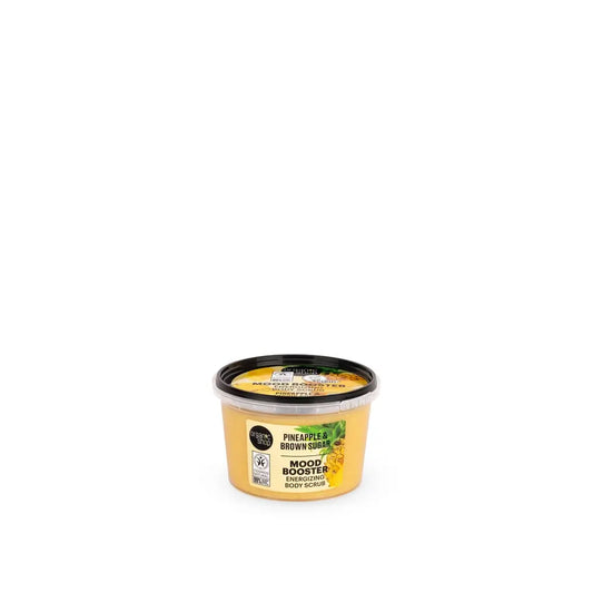 Organic Shop: Ananasta ja ruskeaa sokeria sisältävä virkistävä vartalonkuorinta-aine Mood Booster, 250 ml 