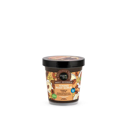 Organic Shop - Vartalon kuorintavoide, vaniljalatte, 450 ml 