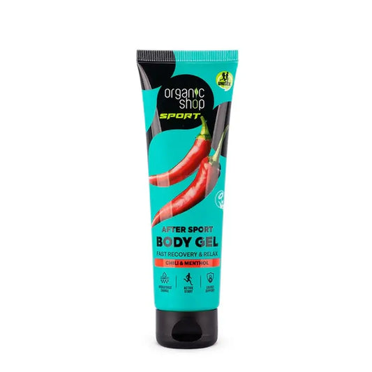 Organic Shopin rentouttava After Sport -vartalogeeli nopeaan palautumiseen, 75 ml
