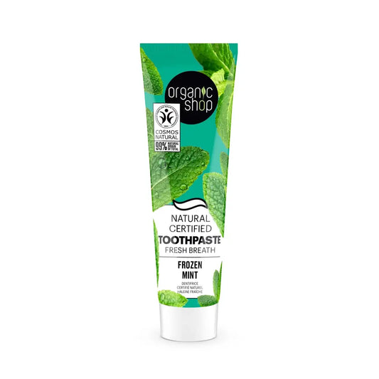 Organic Shop Os Menta. Sertifioitu luonnollinen hammastahna, raikas hengitys, 100 g
 