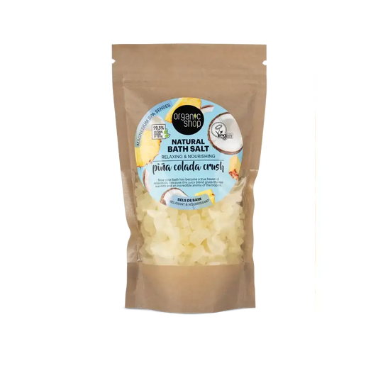 Organic Shopin luonnolliset kylpytuotteet Piña Colada Crush, 500 g 