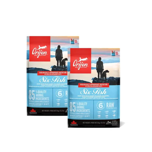 Orijen Canine Adult 6 Kalat 11,4 kg Koiranruoka, 2 kpl:n pakkaus