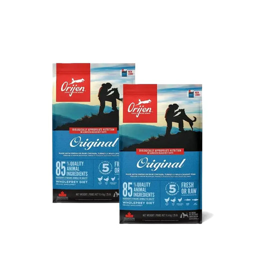 Orijen Canine Adult Original 11,4 kg koiranruoka, 2 kpl:n pakkaus