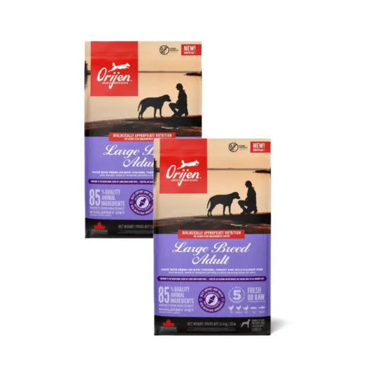Orijen Canine Large Breed 11-pakkaus, 2 x 4 kg