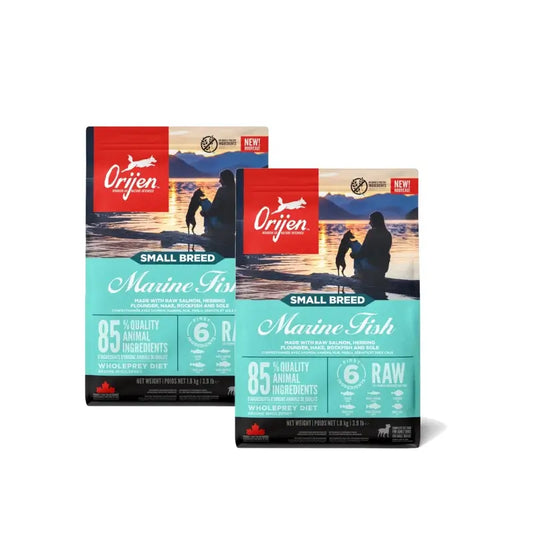 Orijen Canine Small Breed Marine Fish -pakkaus, 2 x 1,8 kg