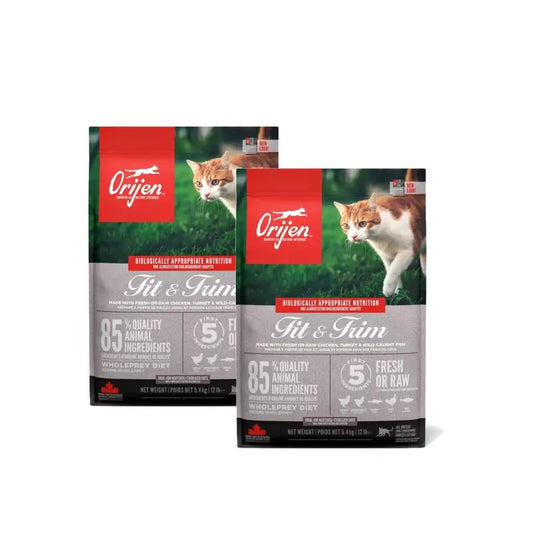 Orijen Feline Adult Fit Trim 5,4 kg kissanruoka, 2 kpl:n pakkaus