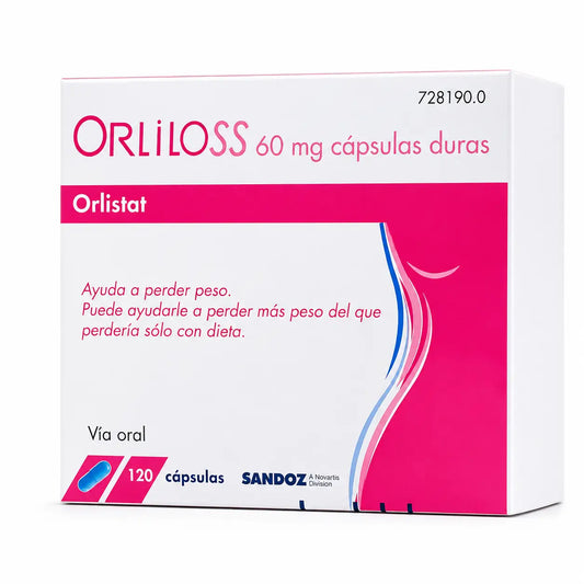 Orliloss 60 mg, 120 kovaa kapselia