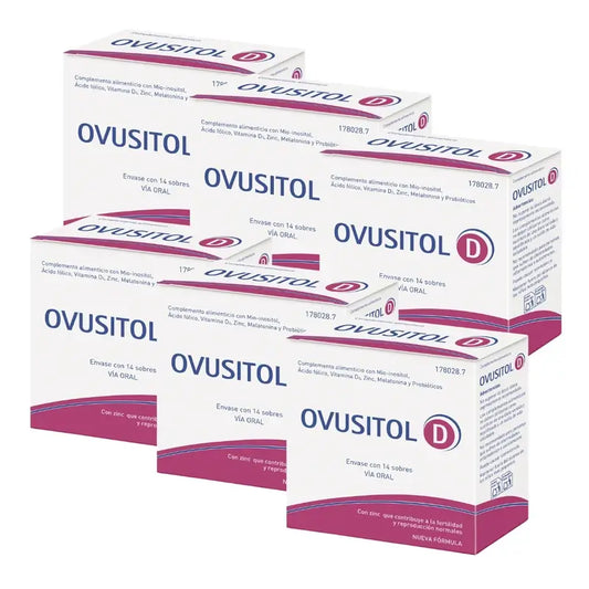 Ovusitol D, 6 x 14 pussia sisältävä pakkaus