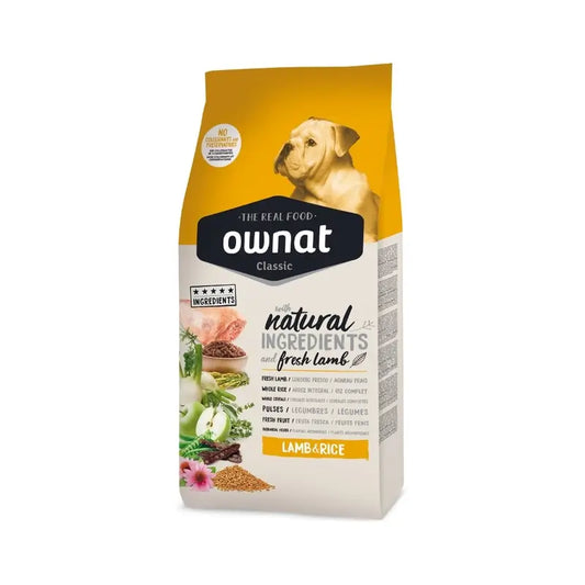 Ownat Classic Canine Adult -lammas ja riisi 12 kg 