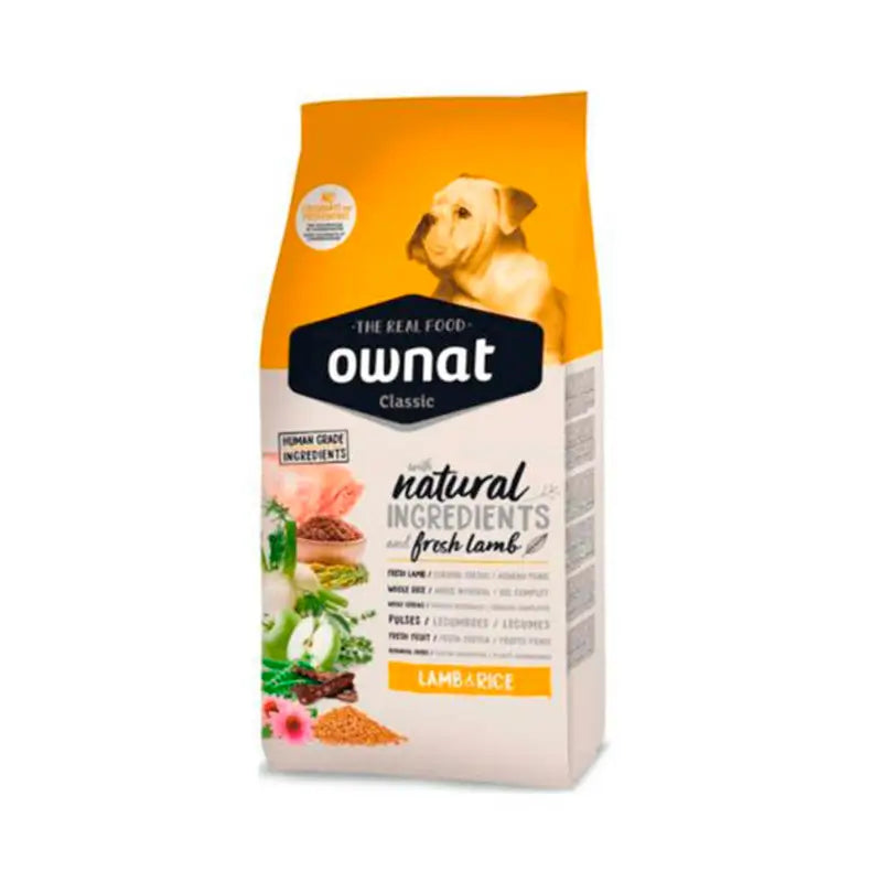 Ownat Classic Canine Adult -lampaanliha ja riisi 4 kg, koiranruoka