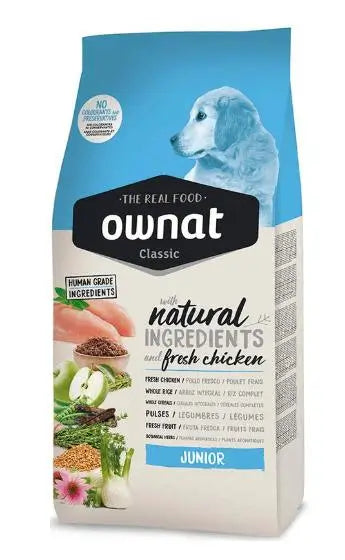 Ownat Classic Canine Junior 12kg, dog food for dogs