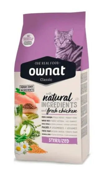 Ownat Classic Feline Adult Sterilized 4Kg, cat food