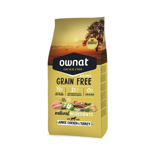 Ownat Grain Free Prime Junior Chicken & Turkey 12 kg 