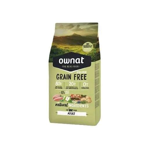 Ownat Prime Feline Adult Grain Free 3 kg, kissanruoka